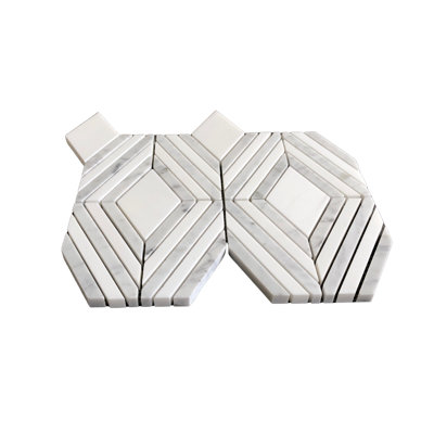9" x 10" Marble Mosaic Wall and Floor Tile