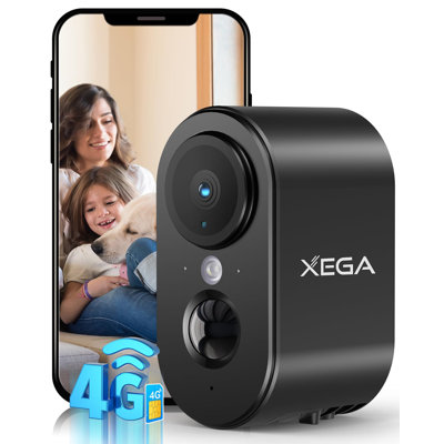4G Cellular Security Camera with Rechargeable Power & Two-Way Audio – No WiFi Needed, Indoor/Outdoor Portable Monitoring