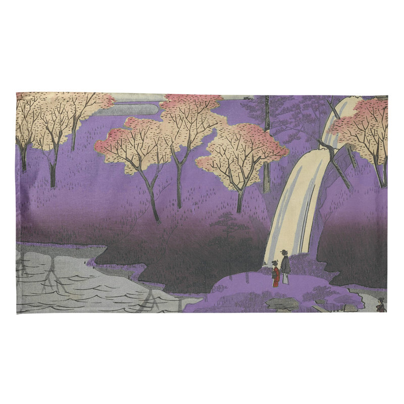 Serviette de thé chiyogaike étang Macintyre, Polyester sergé, Mauve