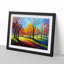 Colourful Spring Forest - Single Picture Frame Print-935616394-935609717