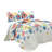 Blue Microfiber Reversible 3 Piece Quilt Set-82449849-82449851