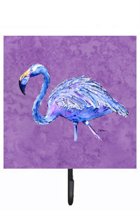 Porte-laisse flamant rose et crochet mural