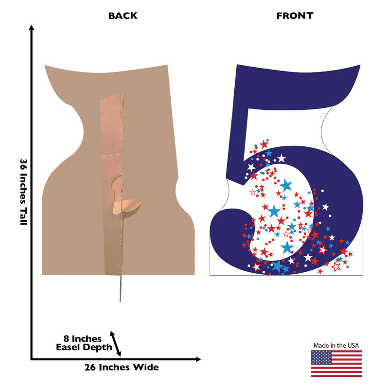 Number 36'' Cardboard Standup