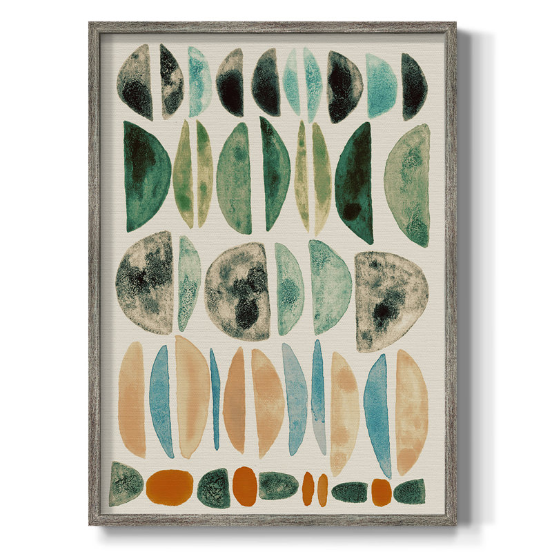 Semi Stack I Framed Print - Solid Wood, 11" H x 9" W