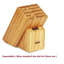 Ensemble de couteaux de cuisine standard en bambou avec couteaux de cuisine Cooks-93363821
