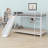 Metal Bunk Bed With Slide And Guardrails,-3625822-3625819