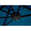 Parasol d'extérieur 14,8 pi rectangulaire double face - bleu foncé avec manivelle pour les fêtes dans la piscine
