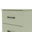Table de chevet en bois manufacturé à 2 tiroirs H 23,7 po Arkia-116376156-119165722