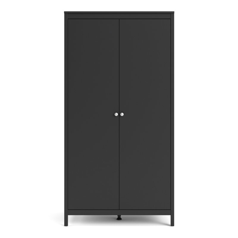 Cynsere 2 Door Wardrobe, Black