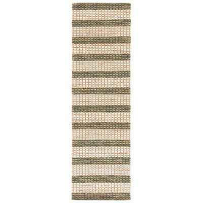 Martha Stewart Hand Tufted Jute/Sisal; Wool; Cotton Striped Indoor Rug