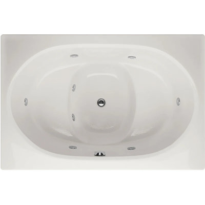 Fuji 60'' x 40'' Whirlpool Gelcoat Bathtub