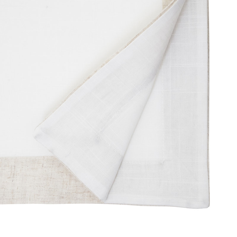 Chemin de table Holiday Border, 16 po x 72 po, Ivoire ivoire