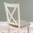 Atiqa Solid Wood Cross Back Upholstered Side Chair-755455408