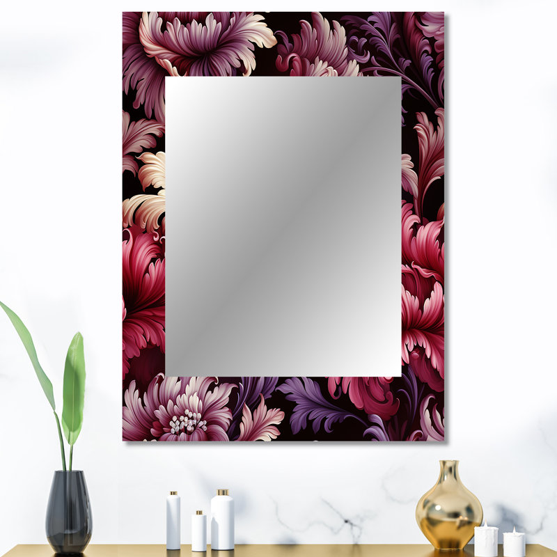 Zaanstad - Grand miroir mural sur support métallique, 40 po x 30 po