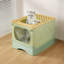 Haleigh Plastic Enclosed Litter Box with Built-in Scoop