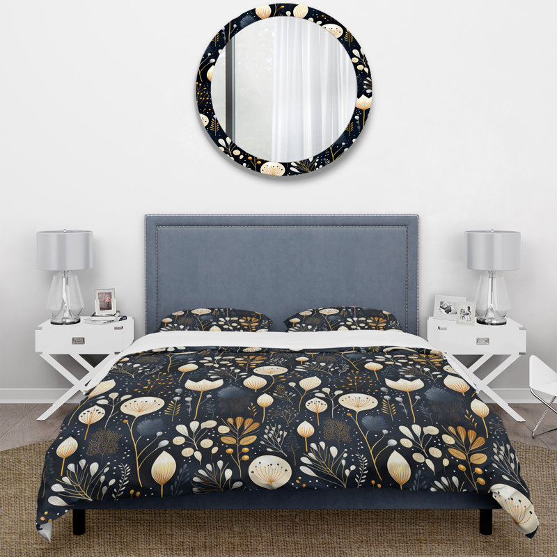 Artistic Essence Floral Pattern I - Ensemble de housse de couette à motif floral