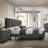 Mandy Weathered Grey Finish Panel Bed-22483330