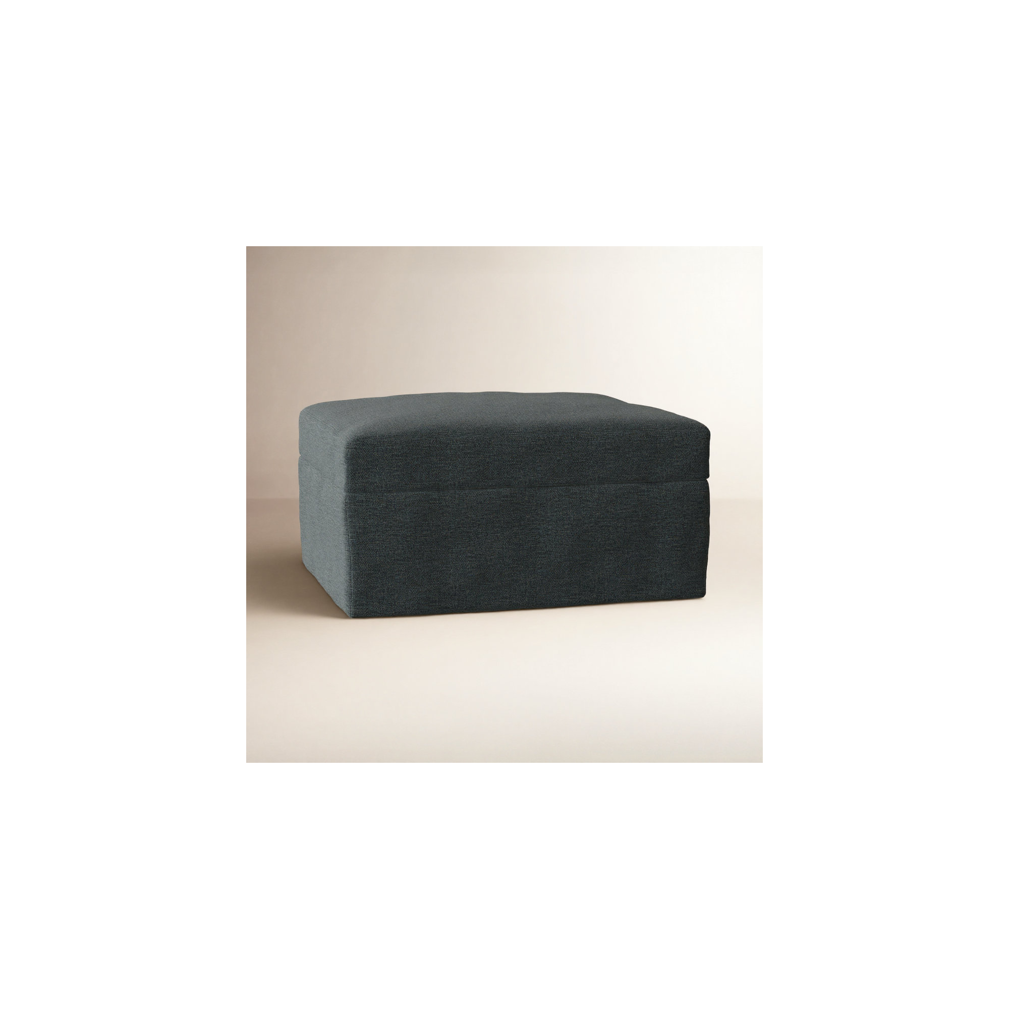 Kian Upholstered Ottoman, Vault Aegean