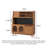 Scandinavian One-Piece Solid Wood Food Cabinet