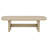 Beige Oak Coastal Rectangular Cocktail Coffee Table