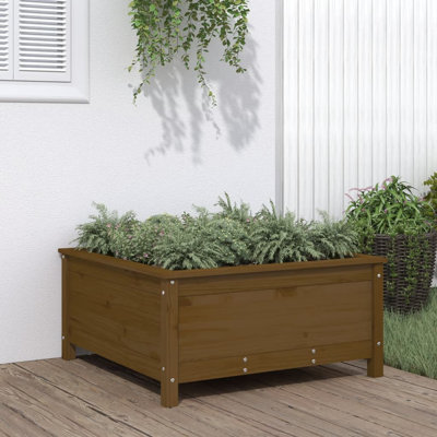 Bojana Wood Pot Planter