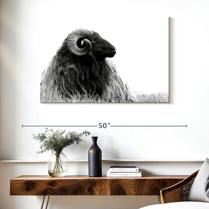 Brampt Bighorn Ram, 26" H x 39" W