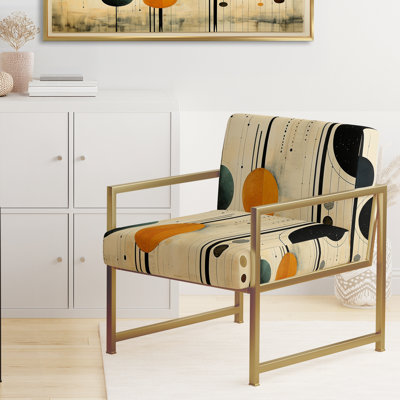 Chaise d'appoint colorée colorée Mid Century Minimalist Oasis IV