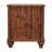 Solid Wood Lume Panel Bedside Table , Brown
