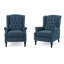 Fauteuil inclinable capitonné en tissu-1736306028