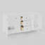 Meuble-lavabo festonné à double cuve 60 po - Blanc - Sans comptoir - Boutons en nickel brossé-123431082-123431080