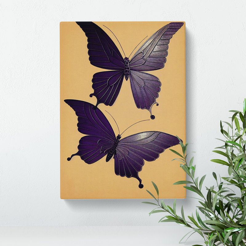 Sparking Butterflies - Wrapped Canvas, 60cm H x 40cm W x 3cm D