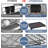2-Tier Rustproof Dish Drying Rack With Utensil Holder And Drainboard For Kitchen Countertop
