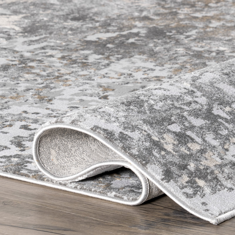 Chastin Modern Abstract Area Rug, Rectangle 5' x 8'