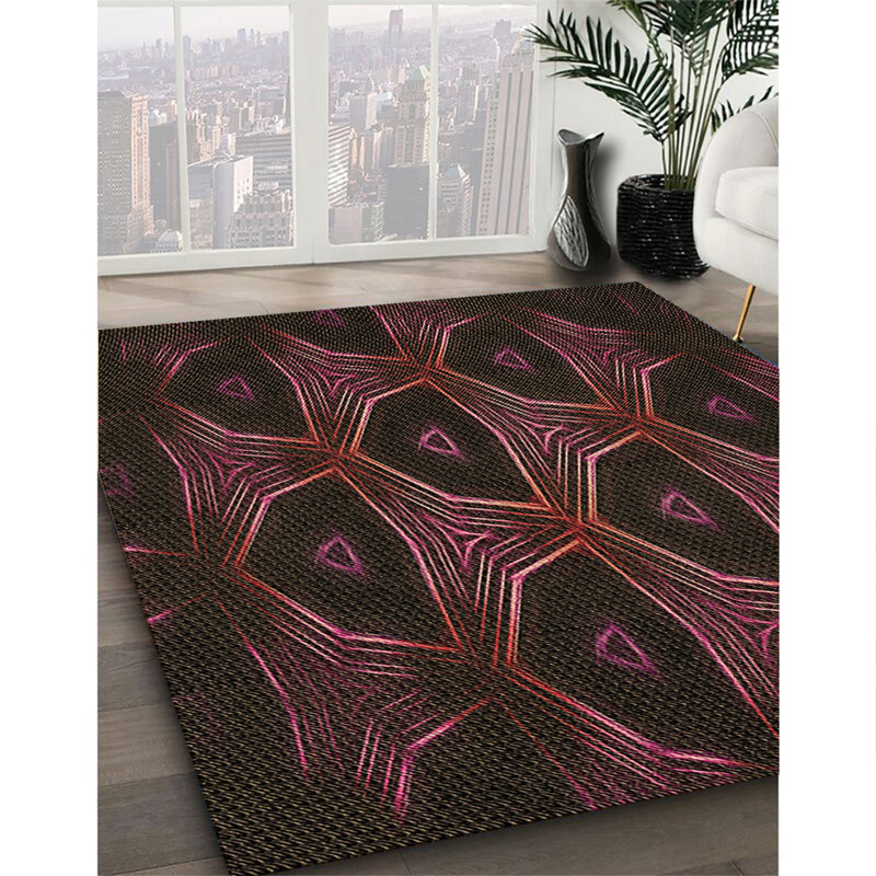 Abstract Indoor Rug, Rectangle 7' x 10'