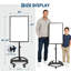Tableau blanc mobile mobile effaçable à sec sur roulettes, support réglable en hauteur de 36 po x 24 po avec roulettes pour la maison et le bureau-134546609