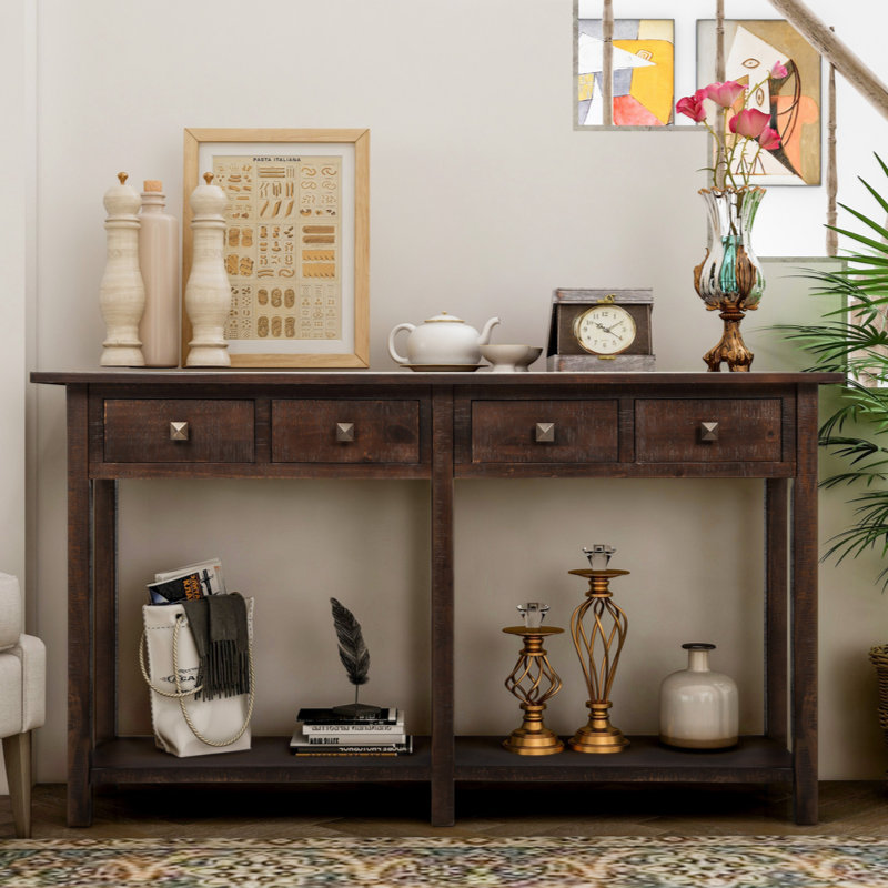 Console de table d'entrée Trissa, Espresso