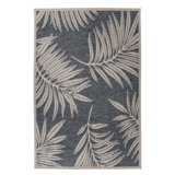Dowd Floral Blue/Gray/Ivory, Indoor & Outdoor Area Rug