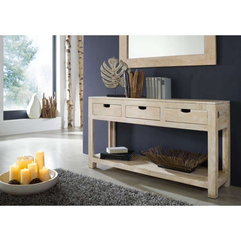 Nature 140cm Solid Wood Console Table