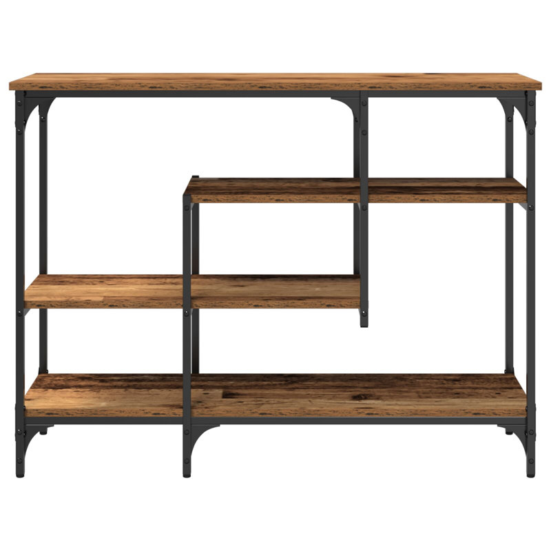 Console Table Metal Medium, Old Wood