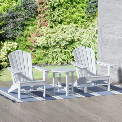 Chaise Adirondack en plastique avec table Geoff