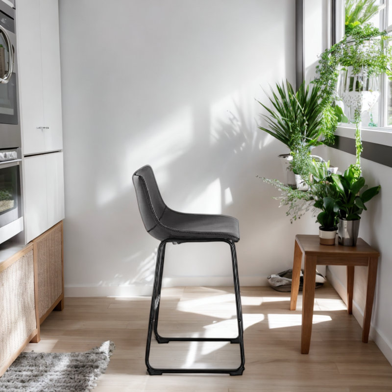 Tabouret de comptoir Marteny Dondan, Tabouret de comptoir (siège d'une hauteur de 26 p, Noir