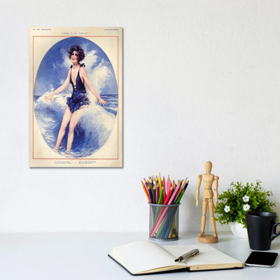 1926 La Vie Parisienne Magazine Plate 1 Piece Wall Art on Canvas
