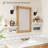 Bathroom Shelves Over Toilet 2+1 Set 16 Inch, Wall Mounted Toilet Paper Storage Floating Shelves With Farmhouse Decor Sign, Aesthetic Wall Organizer, White-125974695