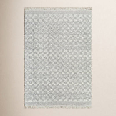 Lavande Hand-Woven Plaid Rug