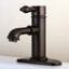 Robinet de salle de bain 1 trou à fixation sur le comptoir avec laiton escamotable Kingston Brass Paris-28237108