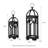 One Allium Way Farmhouse Church Window Wood and Metal Lantern-438284935