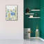 «Epic Graffiti« Botanical Blue VIII »par Silvia Vassileva, art mural sur toile, 26 po x 34 po