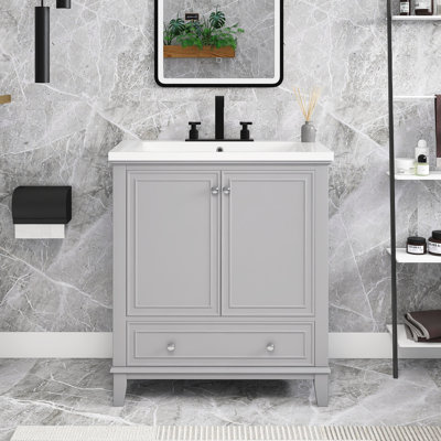 Meuble-lavabo simple 30 po avec comptoir