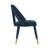 Neda Upholstered Velvet Dining Chair In Midnight Blue