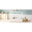 Lit simple en bois pour enfants, lit à plancher bas de style Montessori, cadre de lit en forme de maison pour garçons, adolescents, sans lattes